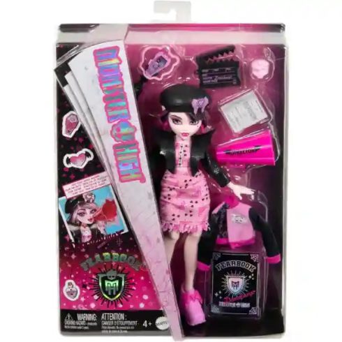 Mattel Monster High Fearbook Draculaura baba kiegészítőkkel
