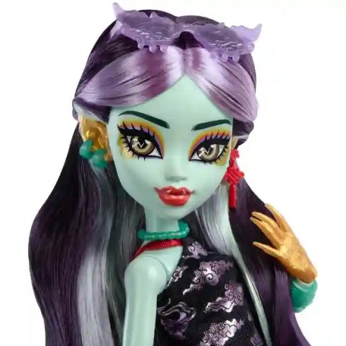 Mattel Monster High Jinafire Long baba sárkánylány kutya kisállattal