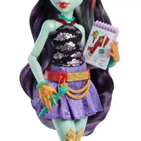 Mattel Monster High Jinafire Long baba sárkánylány kutya kisállattal