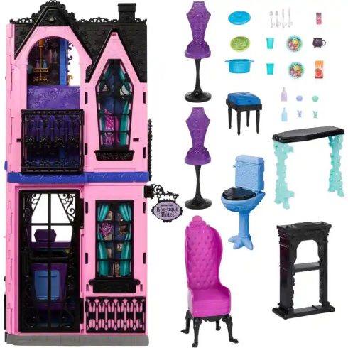 Mattel Monster High Boo-tique Hotel szörnyszálló 13+ kiegészítővel