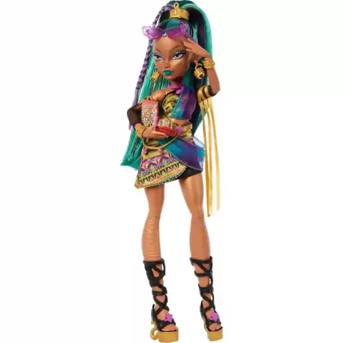 Mattel Monster High Nefera De Nile múmia baba szkarabeusz kisállattal