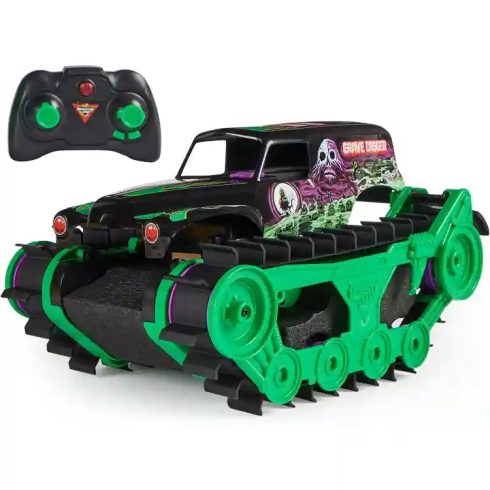 Monster Jam távirányítós RC Grave Digger Trax tank 32cm