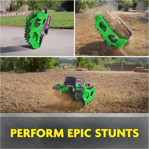 Monster Jam távirányítós RC Grave Digger Trax tank 32cm