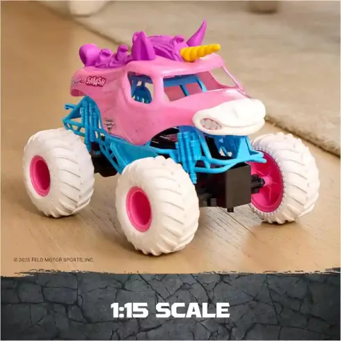 Monster Jam távirányítós RC Sparkle Smash unikornis monster truck autó 32cm