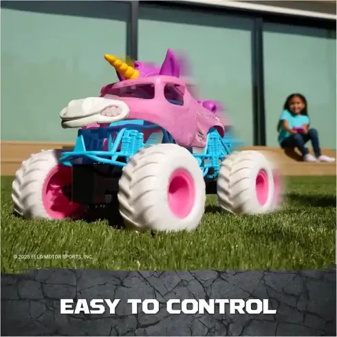 Monster Jam távirányítós RC Sparkle Smash unikornis monster truck autó 32cm
