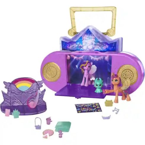 Hasbro Én kicsi pónim - 2 az 1-ben interaktív karaoke színpad és szépségszalon, My Little Pony