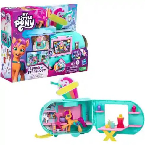 Hasbro Én kicsi pónim: Sunny Strascout póni smoothie autója fénnyel