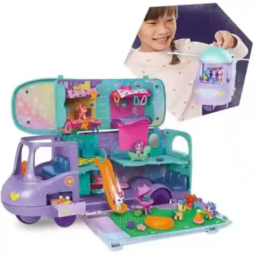   Hasbro Én kicsi pónim: Varázslatos minivilág - Mare Stream lakókocsi pónikkal (csomagolássérült)