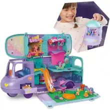   Hasbro Én kicsi pónim: Varázslatos minivilág - Mare Stream lakókocsi pónikkal