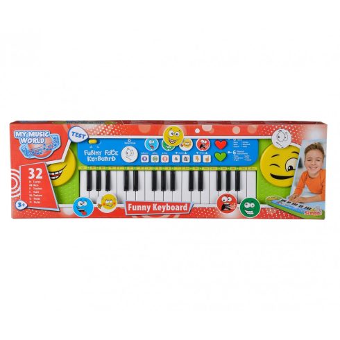 Simba Toys My Music World - Elektronikus játék szintetizátor mókás hangokkal és 32 billentyűvel (106834250)
