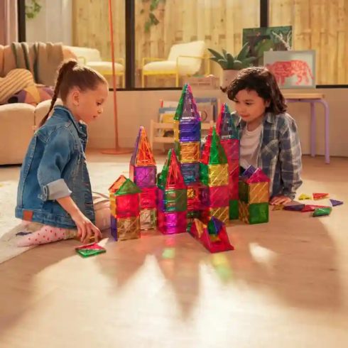 Magnetic Tiles 100db-os mágneses építőjáték
