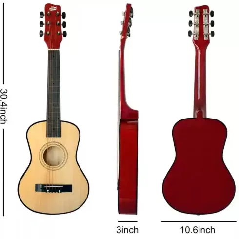 Rockstar Junior 6 húros akusztikus natúr gitár gyerekeknek