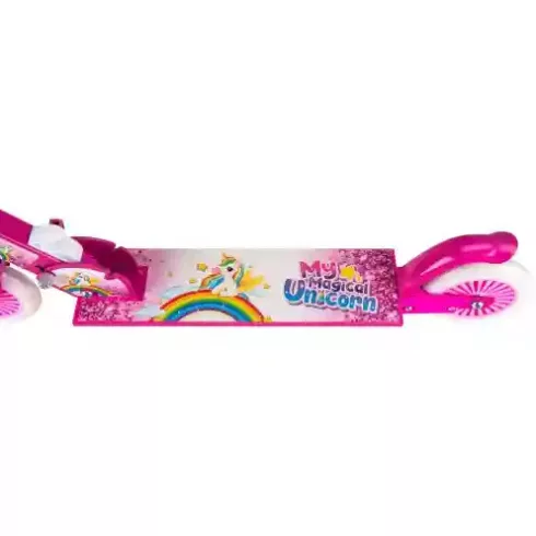 My Magical Unicorn fémvázas összecsukható kétkerekű gyerek roller lábfékkel