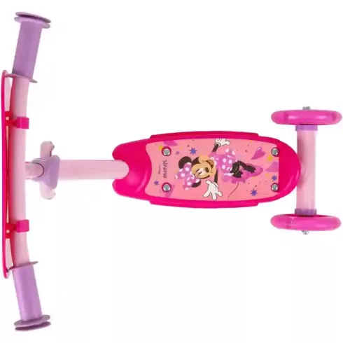 Disney Minnie egér fémvázas háromkerekű gyerek roller LED világítással
