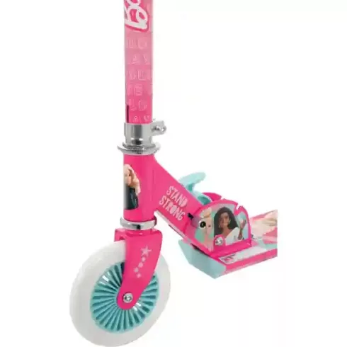 Barbie fémvázas összecsukható kétkerekű gyerek roller lábfékkel