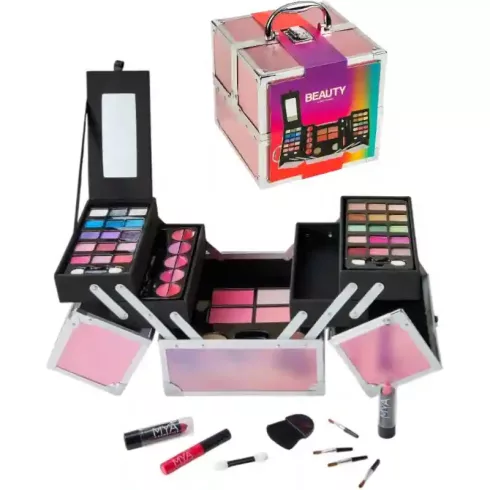 MYA Cosmetics sminkkészlet hordozható kofferben
