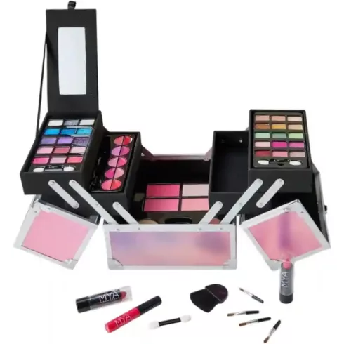 MYA Cosmetics sminkkészlet hordozható kofferben
