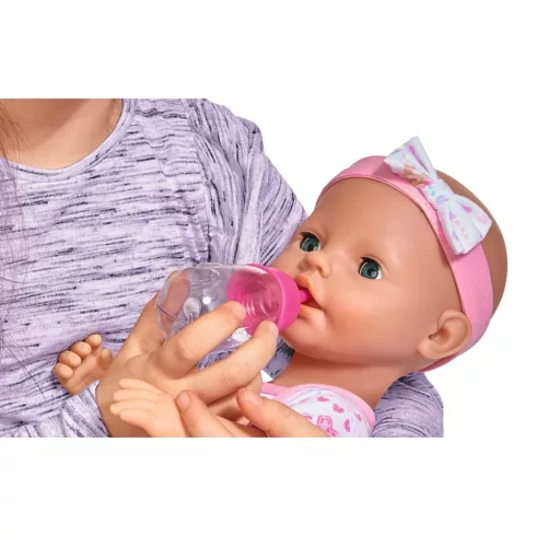 Simba Toys New Born Baby - 6 funkciós, interaktív lány baba 38cm (105032533)