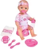 Simba Toys New Born Baby - 6 funkciós, interaktív lány baba 43cm (105039005)