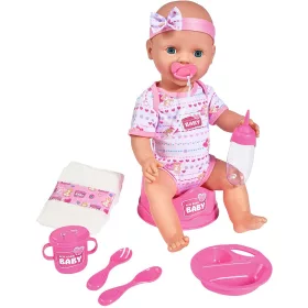   Simba Toys New Born Baby - 6 funkciós, interaktív lány baba 43cm (105039005)