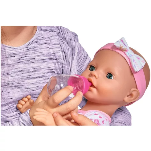 Simba Toys New Born Baby - 6 funkciós, interaktív lány baba 43cm (105039005)
