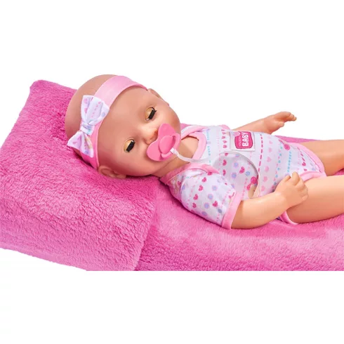 Simba Toys New Born Baby - 6 funkciós, interaktív lány baba 43cm (105039005)