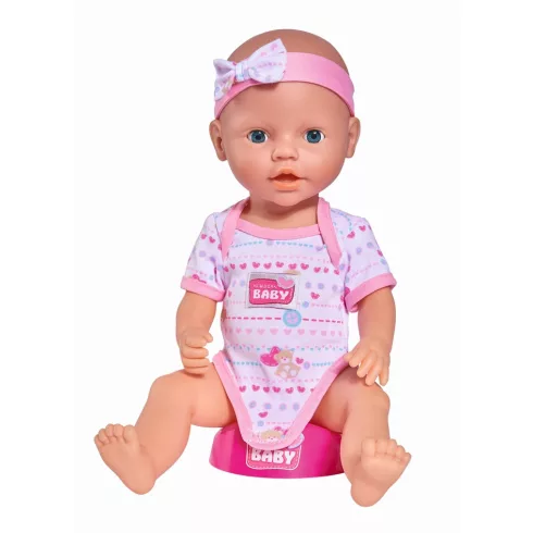 Simba Toys New Born Baby - 6 funkciós, interaktív lány baba 43cm (105039005)