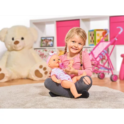 Simba Toys New Born Baby - 6 funkciós, interaktív lány baba 43cm (105039005)