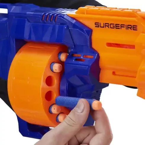 Hasbro Nerf N-Strike Elite Surgefire játék szivacslövő forgótáras fegyver 15db lövedékkel