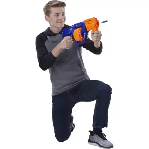 Hasbro Nerf N-Strike Elite Surgefire játék szivacslövő forgótáras fegyver 15db lövedékkel