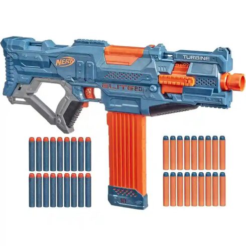 Hasbro Nerf Elite 2.0 Turbine CS-18 motorizált játék szivacslövő gépfegyver 18db lövedékkel