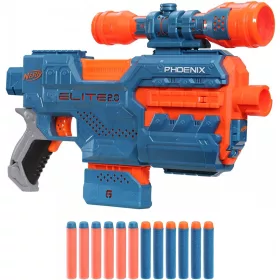   Hasbro Nerf E9961 Elite 2.0 Phoenix CS-6 motorizált játék szivacslövő fegyver 12 db lövedékkel