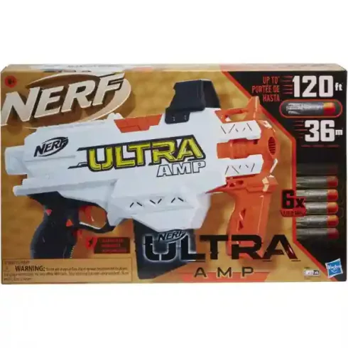 Hasbro Nerf Ultra AMP motorizált játék szivacslövő gépfegyver 6db lövedékkel
