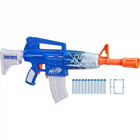 Hasbro Nerf Fortnite Blue Shock motorizált játék szivacslövő gépfegyver 10db lövedékkel