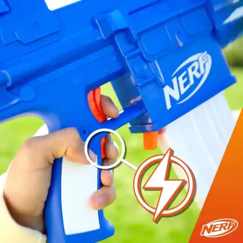 Hasbro Nerf Fortnite Blue Shock motorizált játék szivacslövő gépfegyver 10db lövedékkel