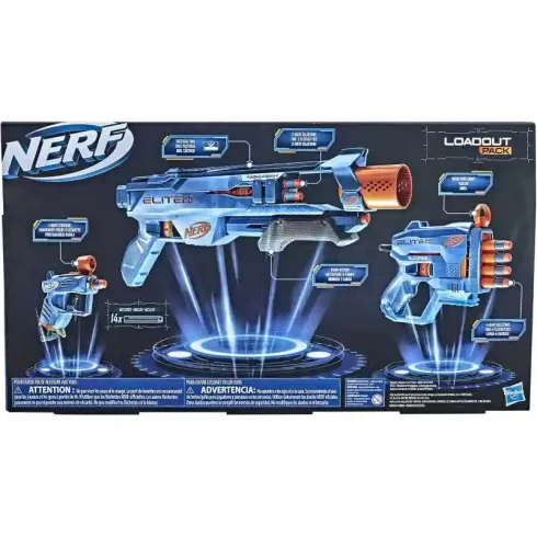 Hasbro Nerf Elite 2.0 Loadout Pack 3 darabos játék szivacslövő fegyver készlet