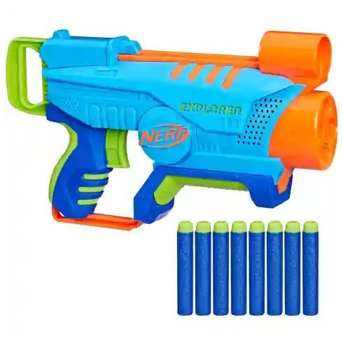 Hasbro Nerf F6367 Elite Junior Explorer játék szivacslövő fegyver 8db lövedékkel