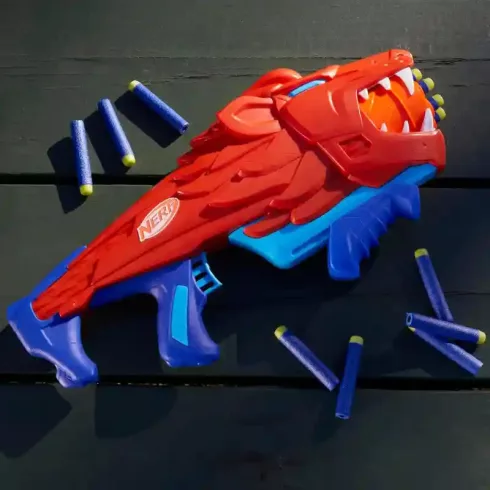 Hasbro Nerf Junior Wild Lionfury oroszlános játék szivacslövő fegyver 16db lövedékkel