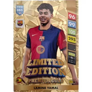   Panini FIFA 365 Adrenalyn XL Limited Edition Premium Gold Lamine Yamal focis kártya, FC Barcelona