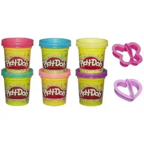   Hasbro Play-Doh 6 tégelyes csillámos színes gyurmakészlet