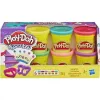 Hasbro Play-Doh 6 tégelyes csillámos színes gyurmakészlet