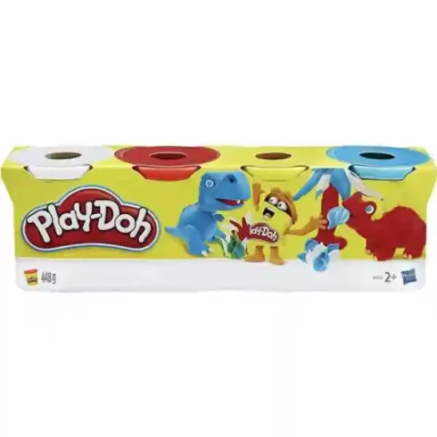 Hasbro Play-Doh 4 tégelyes színes gyurmakészlet