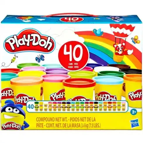 Hasbro Play-Doh 40 tégelyes színes gyurmakészlet