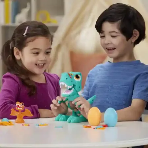 Hasbro Play-Doh éhes T-rex gyurmakészlet hanggal