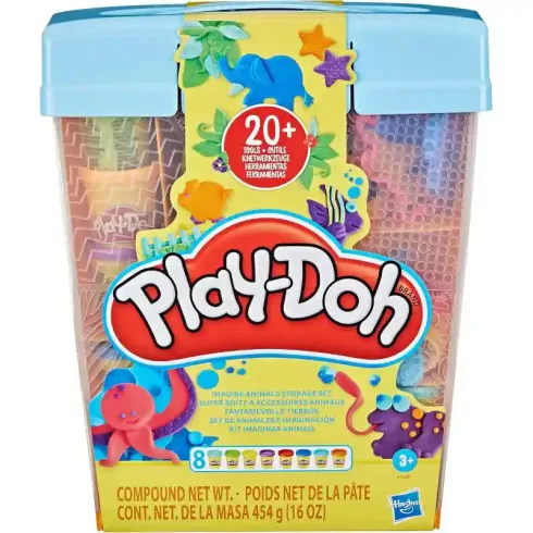 Hasbro Play-Doh képzeletbeli állatok gyurmakészlet tárolódobozban