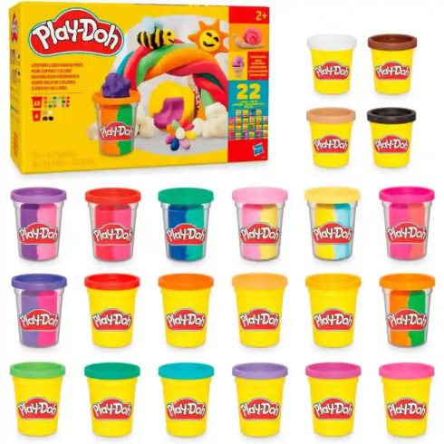 Hasbro Play-Doh 22 tégelyes színes nagy gyurma készlet