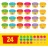   Hasbro Play-Doh 24 tégelyes színes gyurmakészlet formákkal