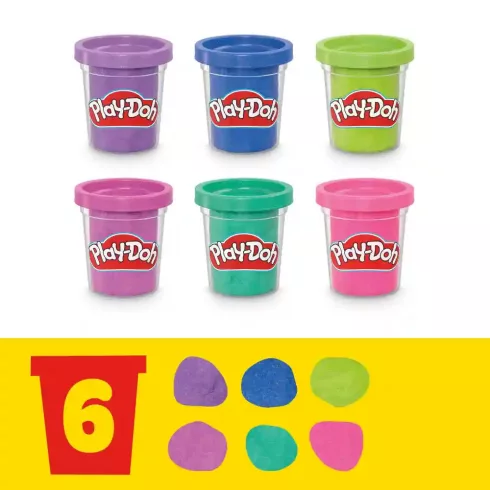 Hasbro Play-Doh csillámporos gyurmakészlet