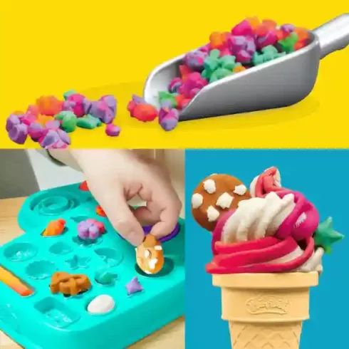 Hasbro Play-Doh szivárványos fagyikészítő gyurmakészlet