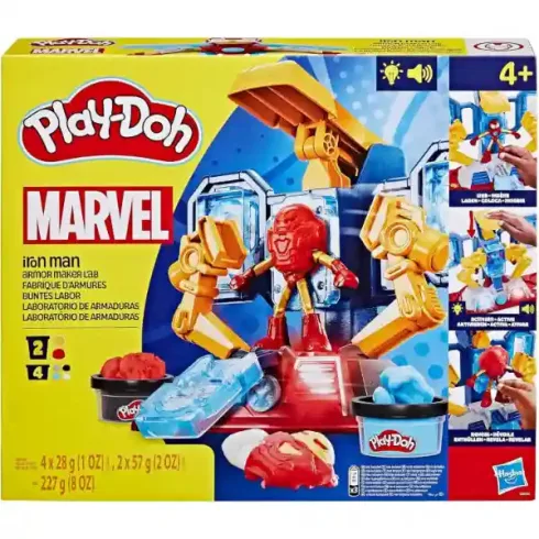 Hasbro Play-Doh Marvel Vasember interaktív páncélkészítő gyurmakészlet